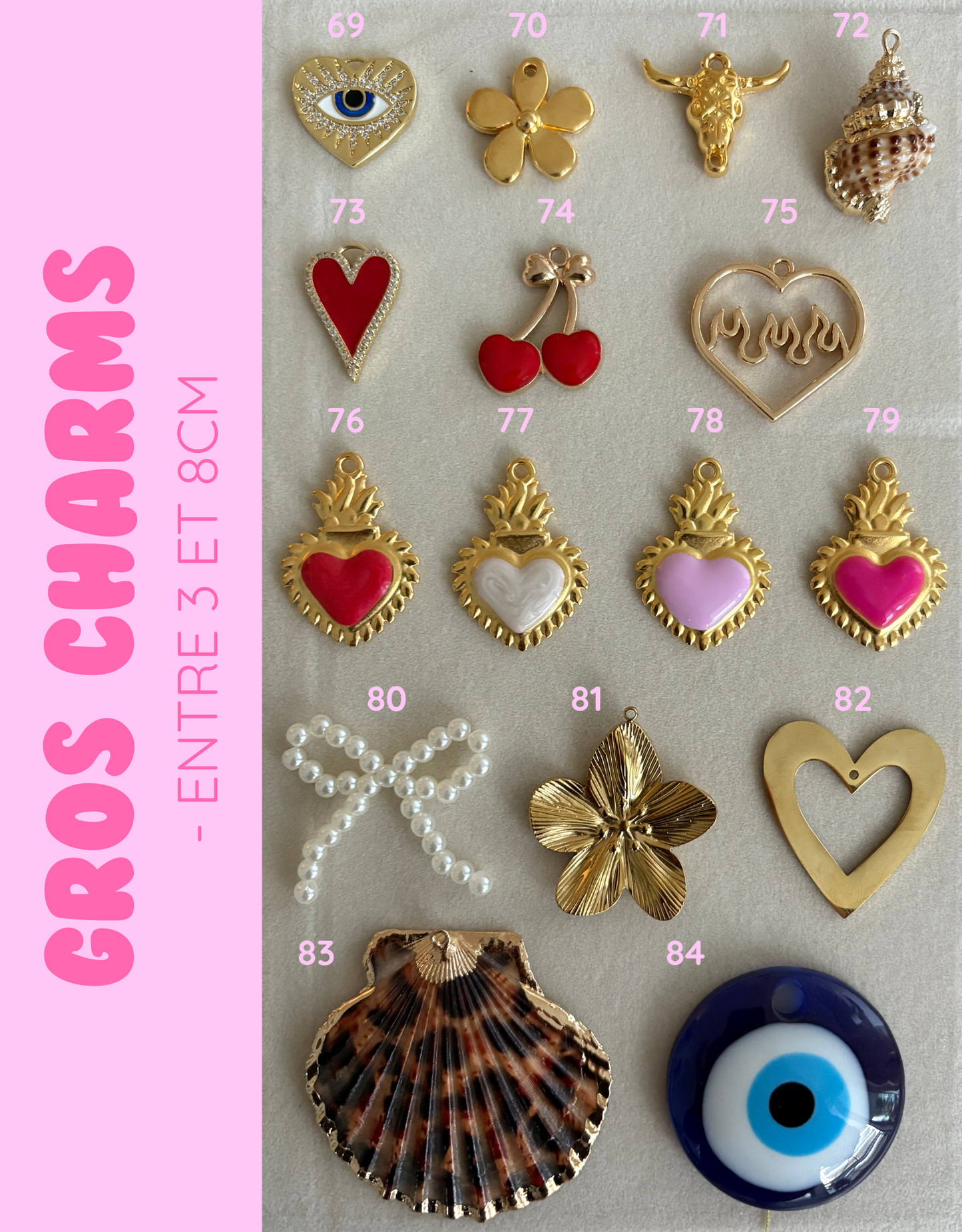 Collier personnalisable - GROS CHARMS